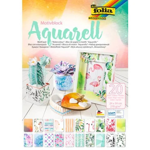 Folia motivblock aquarell - folia, "aquarell"
